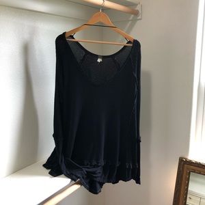 Free People Waffle Tunic